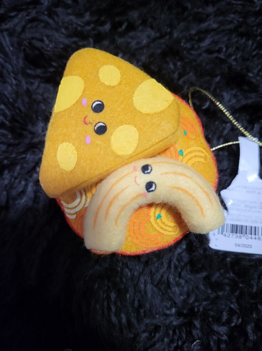 Kawaii Cheese & Pastry Felt Ornament - Yellow - Picture 3 of 3